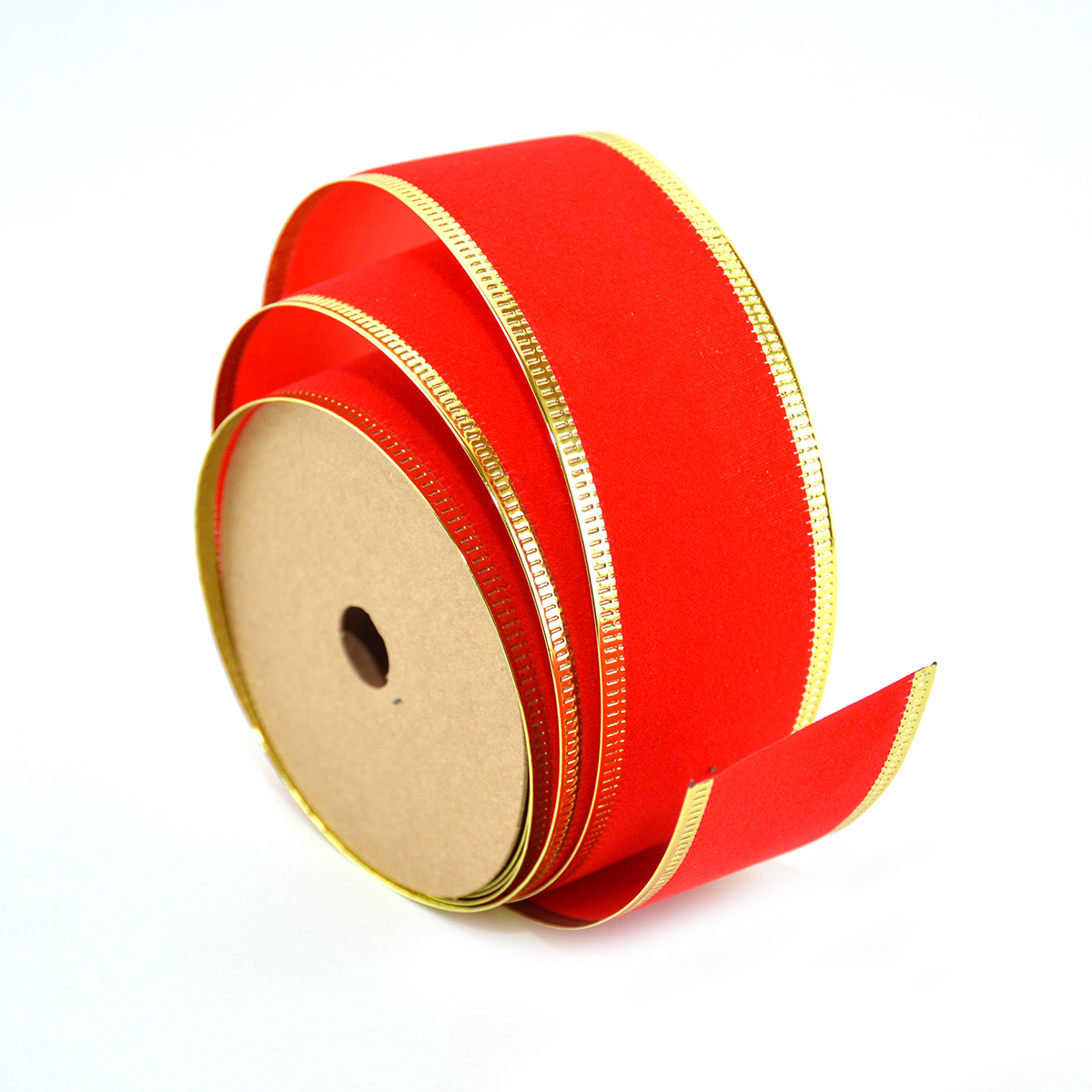 Red Velvet roll with gold thread