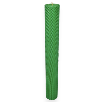 Lumanare tip fagure 41cm verde iarba diametru 5.5cm