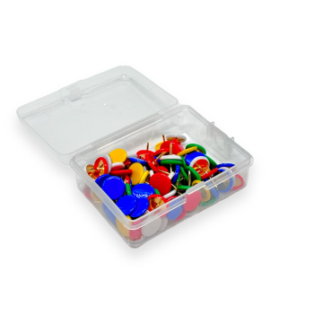 Set 100 buc pioneze multicolore